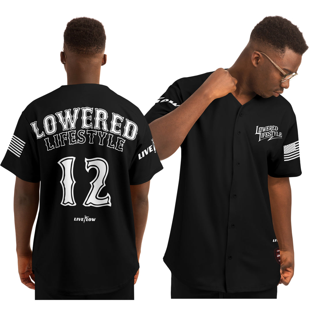 Lowered Lifestyle Baseball Jersey (without stripes)