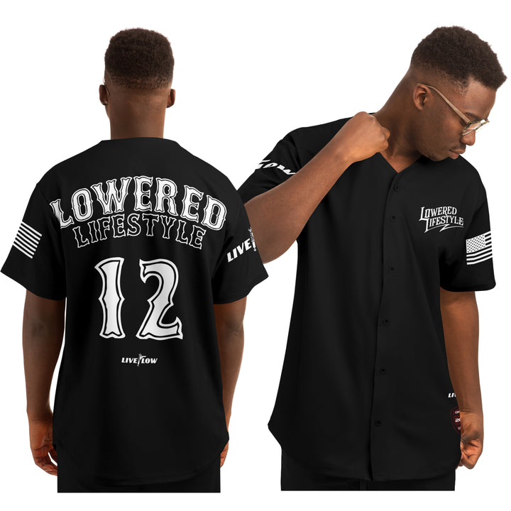 Lowered Lifestyle Baseball Jersey (without stripes)