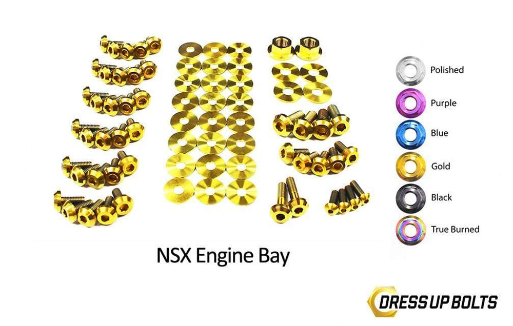 Honda NSX (1990-2005) Titanium Dress Up Bolts Engine Bay Kit - DressUpBolts.com