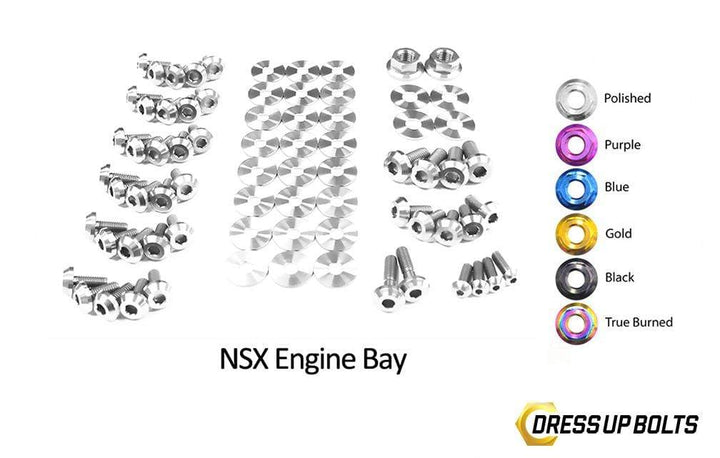Honda NSX (1990-2005) Titanium Dress Up Bolts Engine Bay Kit - DressUpBolts.com