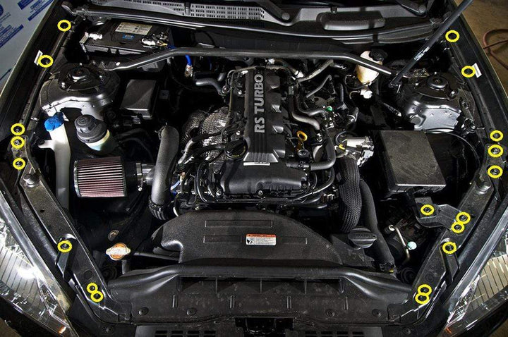 Hyundai Genesis Coupe (2009-2016) Titanium Partial Engine Bay Kit