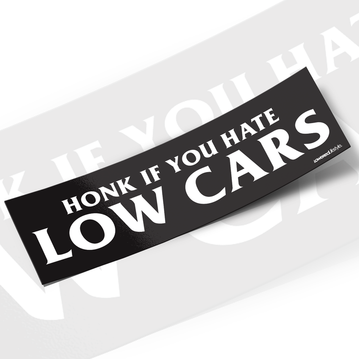 Box Sticker – Honk if you hate low cars