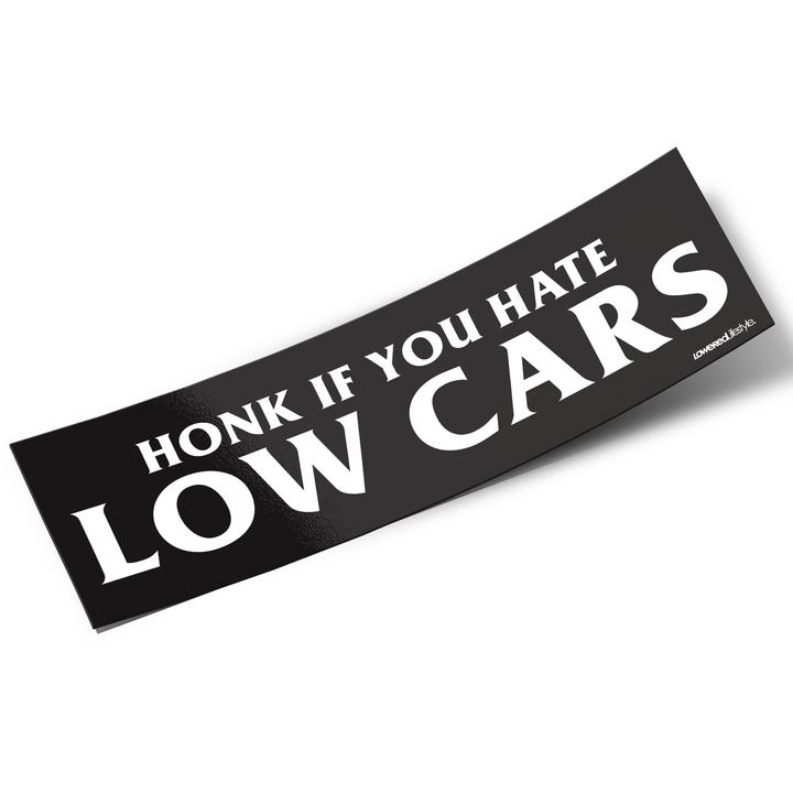 Box Sticker – Honk if you hate low cars