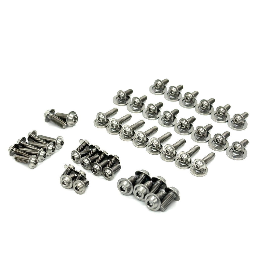 JDC Titanium Engine Bay Dress-Up Hardware Kit | Mitsubishi Evo 8/9