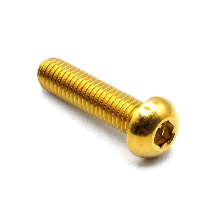 M6 x 1.00 x 25mm Titanium Button Head Bolt