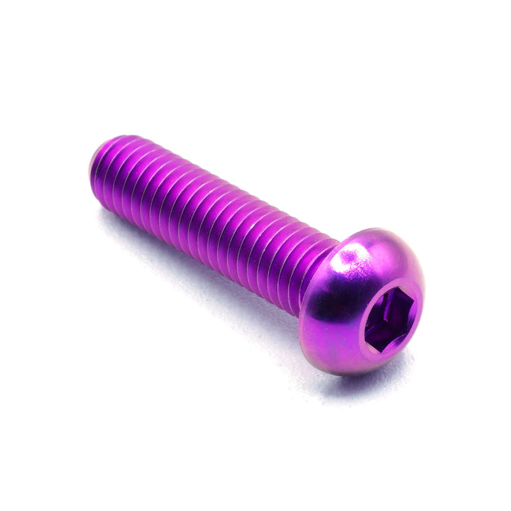 M6 x 1.00 x 25mm Titanium Button Head Bolt