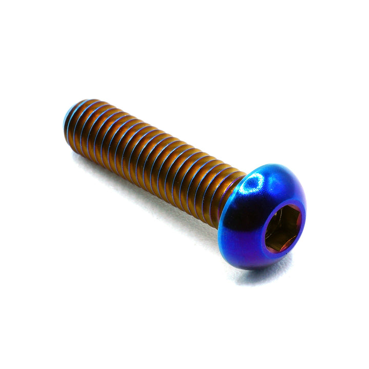 M6 x 1.00 x 25mm Titanium Button Head Bolt