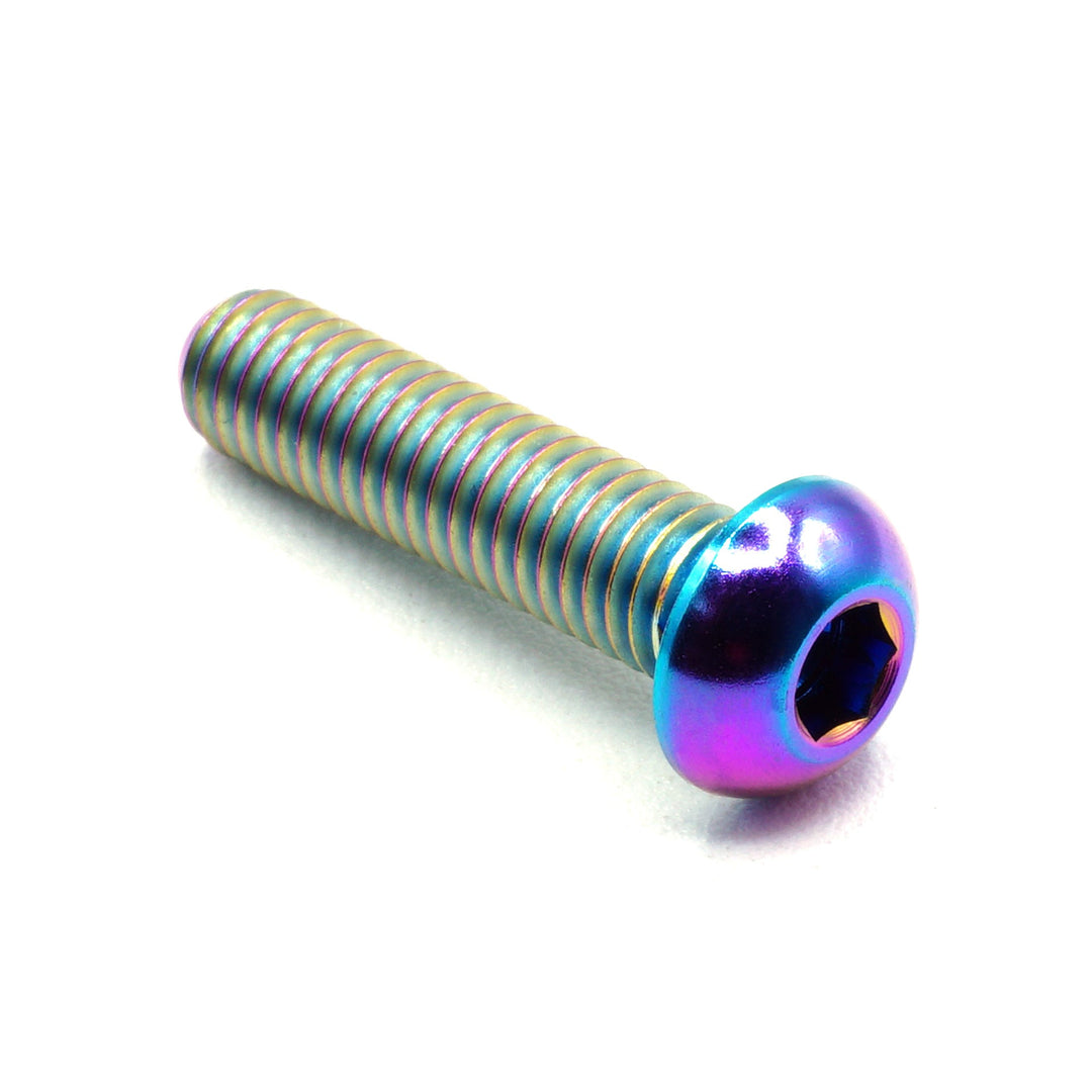 M6 x 1.00 x 25mm Titanium Button Head Bolt