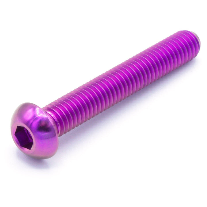M6 x 1.00 x 40mm Titanium Button Head Bolt
