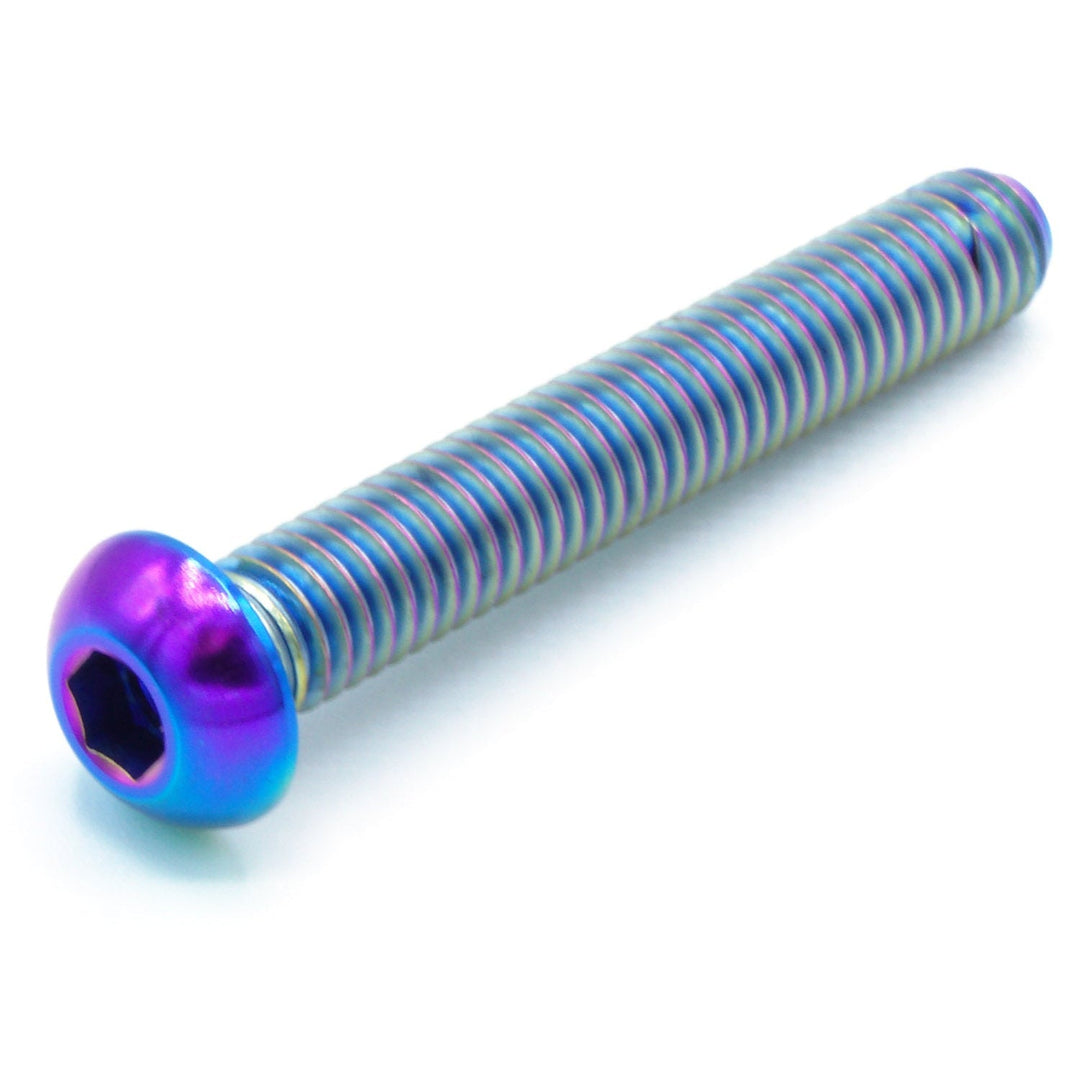 M6 x 1.00 x 40mm Titanium Button Head Bolt