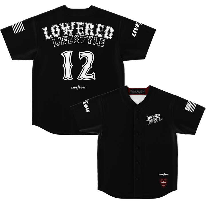 Lowered Lifestyle Baseball Jersey (without stripes)