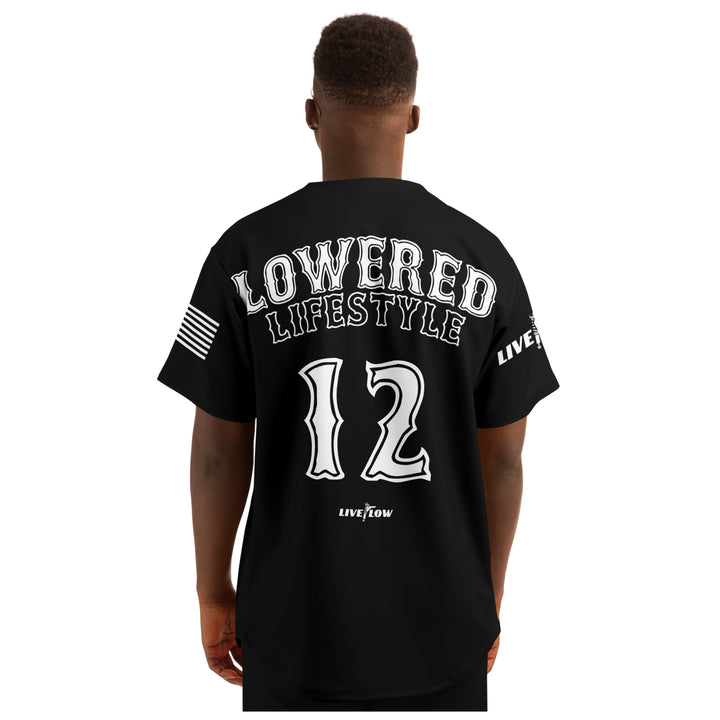 Lowered Lifestyle Baseball Jersey (without stripes)