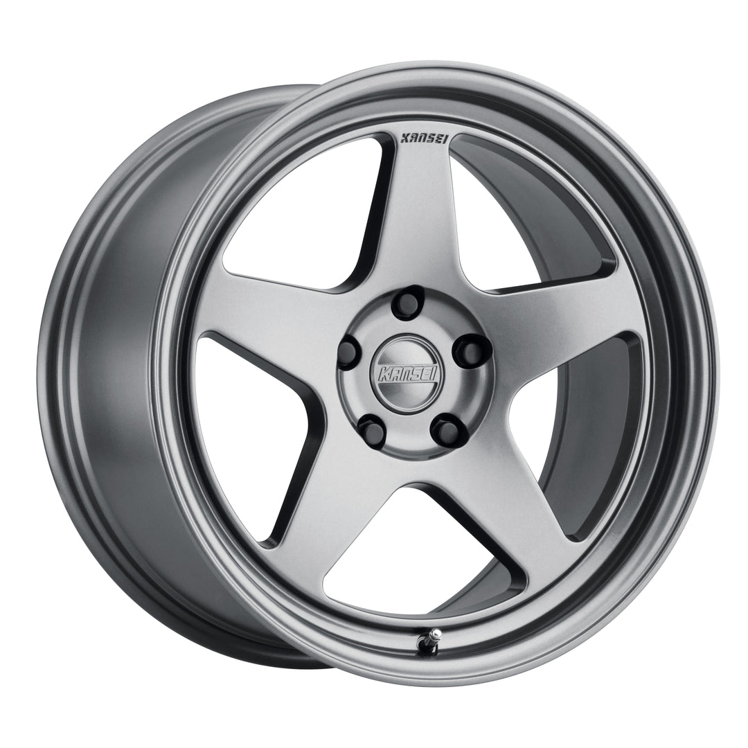 Kansei Knp wheel in Gunmetal, 18x9, 5x100, +35 offset