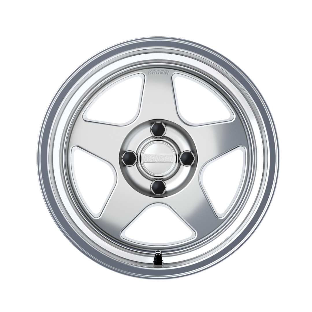 Kansei Knp Silver 15X8 4X100 0mm wheel by Kansei