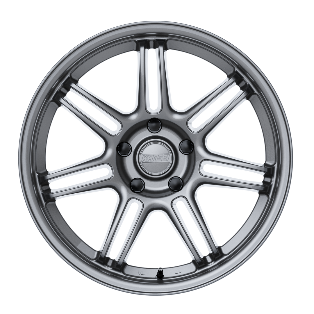 Kansei Seven wheel in Gunmetal, 18x9.5, 5x120, +35 offset