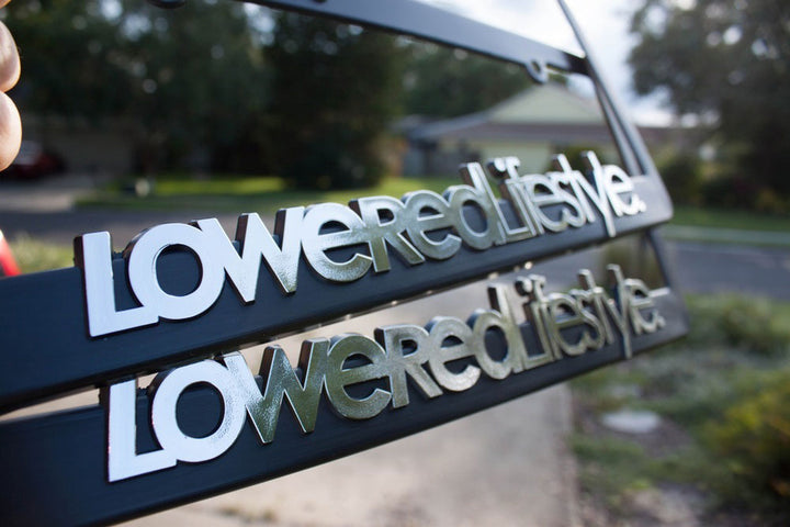 License Plate Frame with OG Logo - Chrome