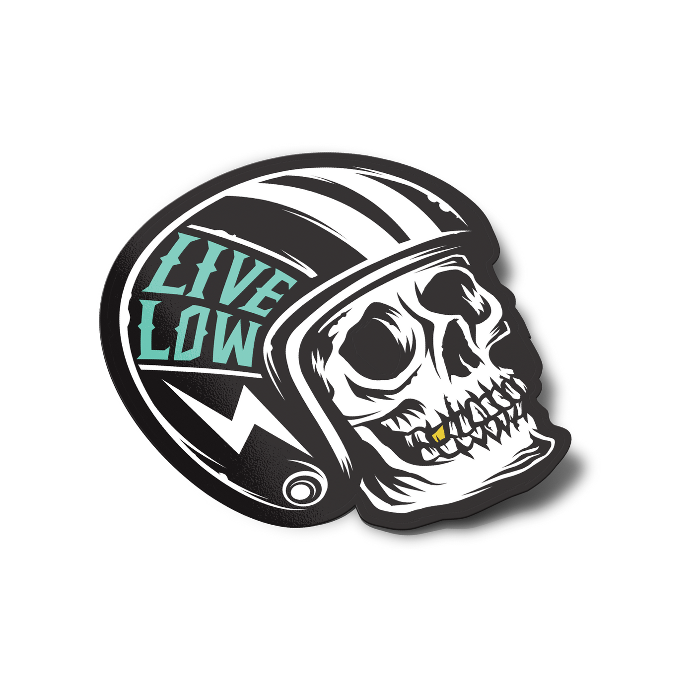 Sticker – Live Low Skull