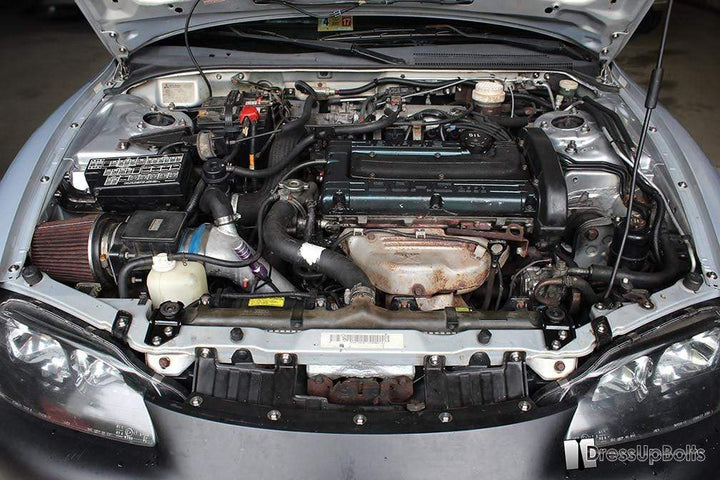 Mitsubishi 2G Eclipse (1995-1999) Titanium Dress Up Bolts Partial Engine Bay Kit - DressUpBolts.com