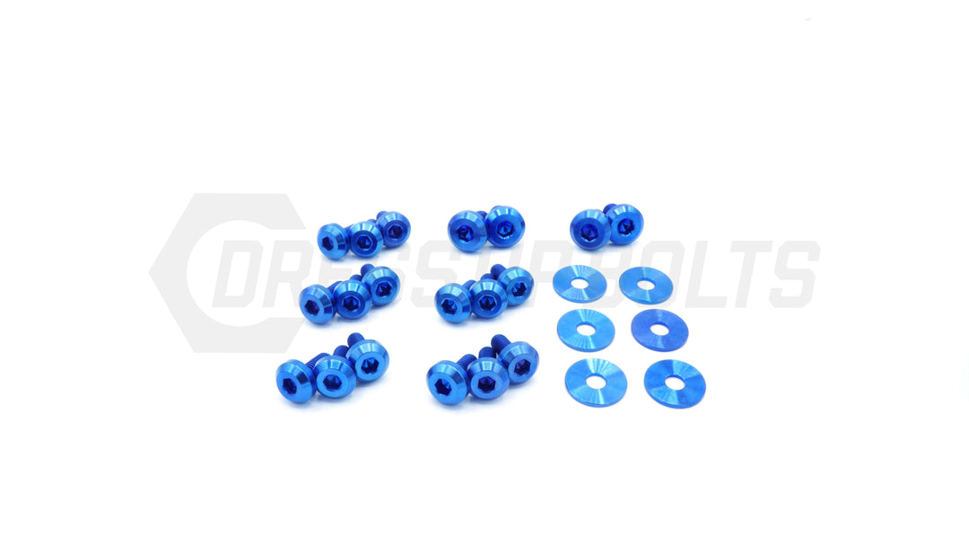 Nissan Silvia S13 (1989-1995) Titanium Dress Up Bolts Partial Engine Bay Kit - DressUpBolts.com