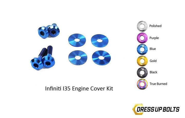 Infiniti I35 VQ35DE (2002-2004) Titanium Dress Up Bolts Engine Cover Kit - DressUpBolts.com