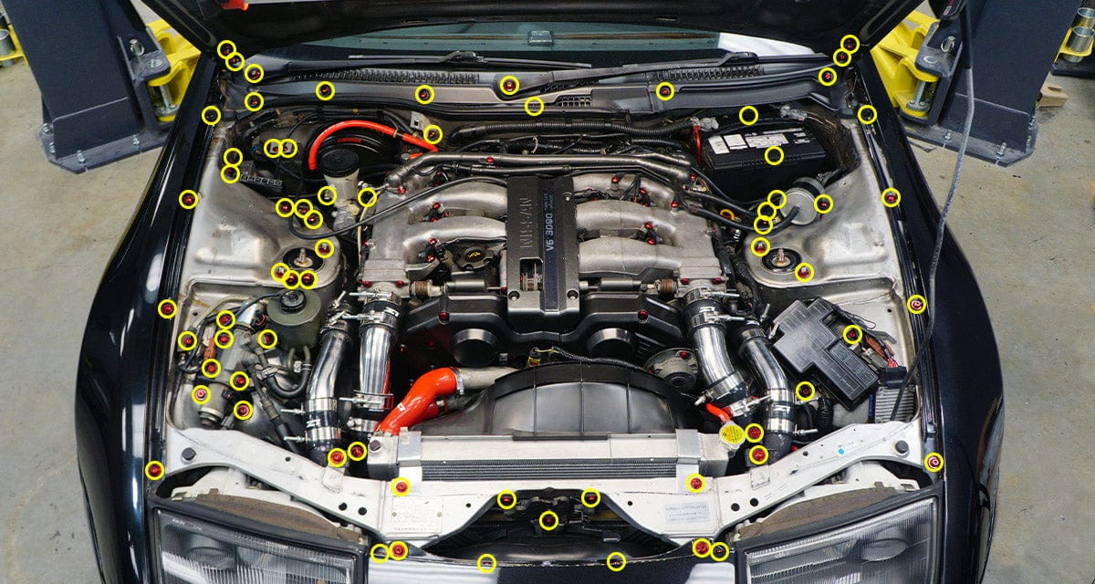 Dress Up Bolts Stage 3 Titanium Hardware Engine Bay Kit