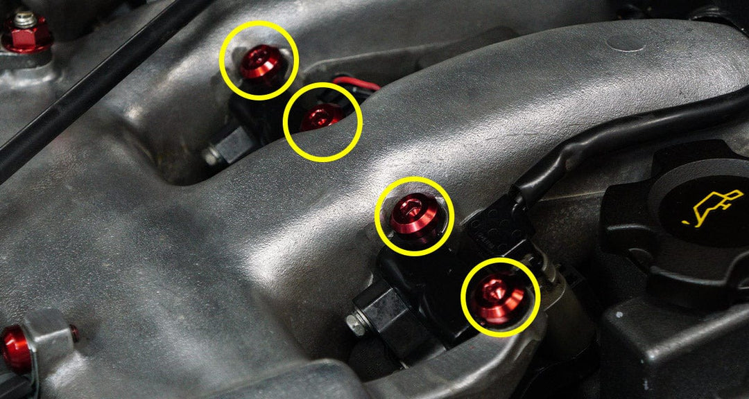 Titanium Hardware Coil Pack Bracket Kit - VG30DETT Engine