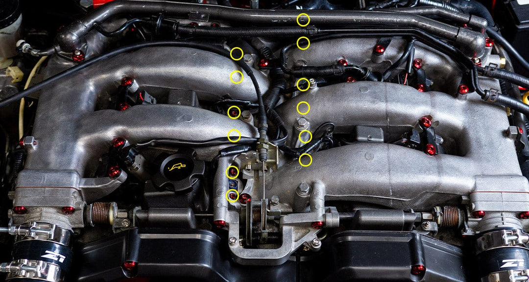 Titanium Hardware Fuel Injector Kit - VG30DETT Engine