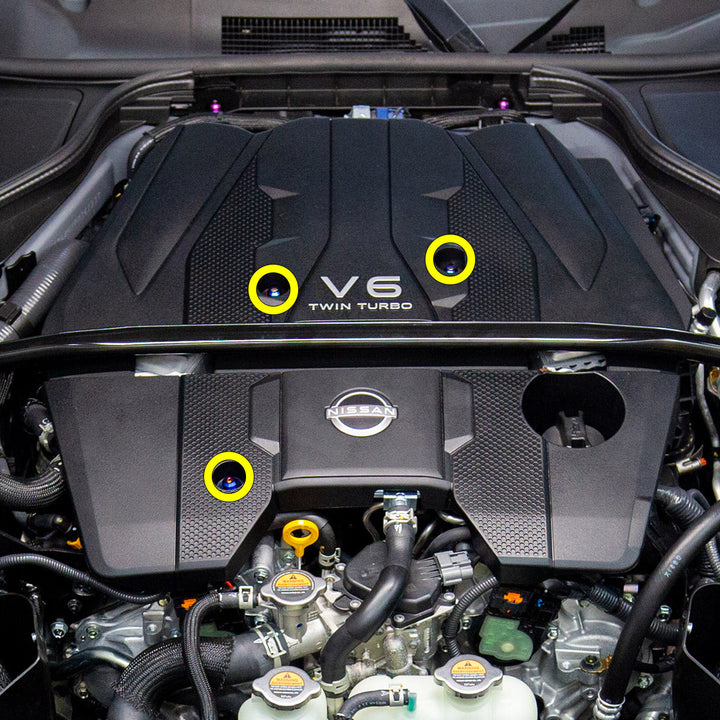 Titanium Engine Cover Hardware Kit – 2023+ Nissan Z / Infiniti Q50 Q60 (VR30DDTT)