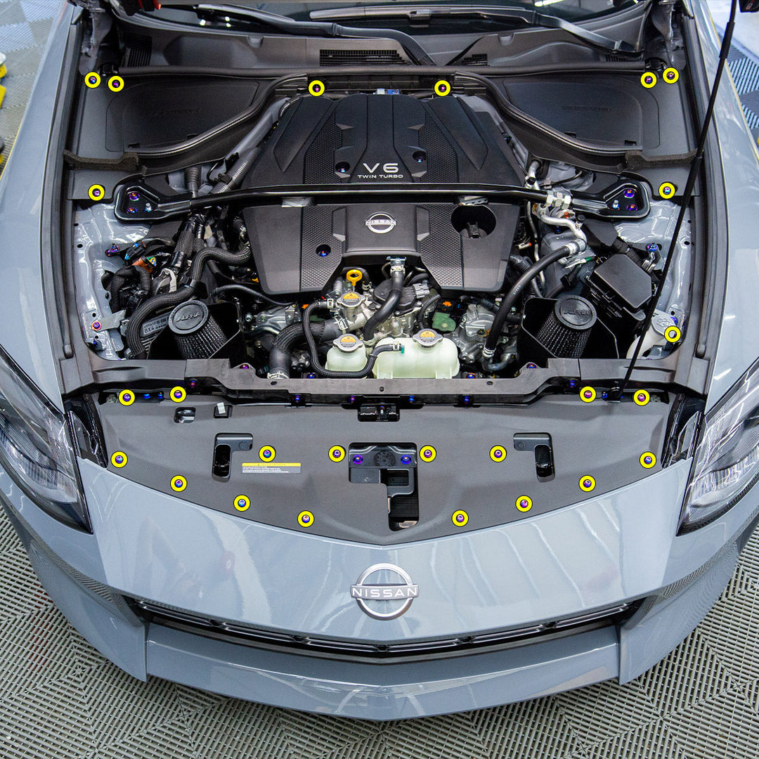 Titanium Hardware Plastic Clip Delete Kit - 2023+ Nissan Z