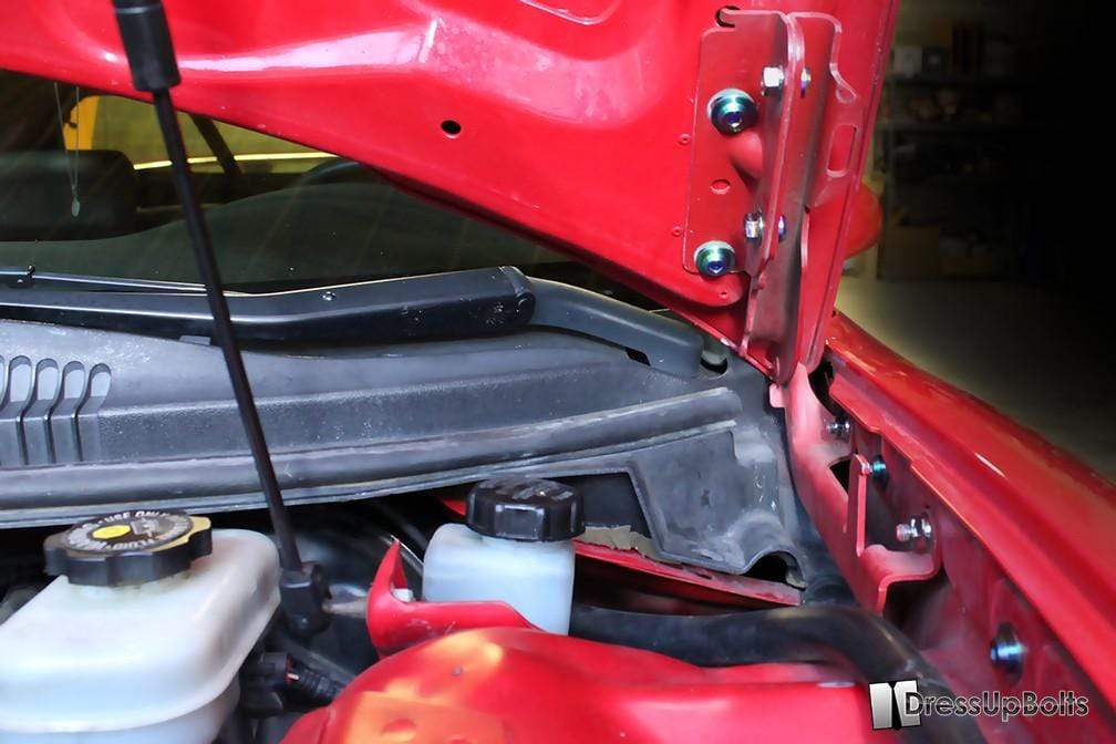 Pontiac Firebird/Trans Am (1998-2002) F-Body Titanium Dress Up Bolts Hood Kit - DressUpBolts.com