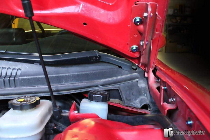 Pontiac Firebird/Trans Am (1998-2002) F-Body Titanium Dress Up Bolts Hood Kit - DressUpBolts.com