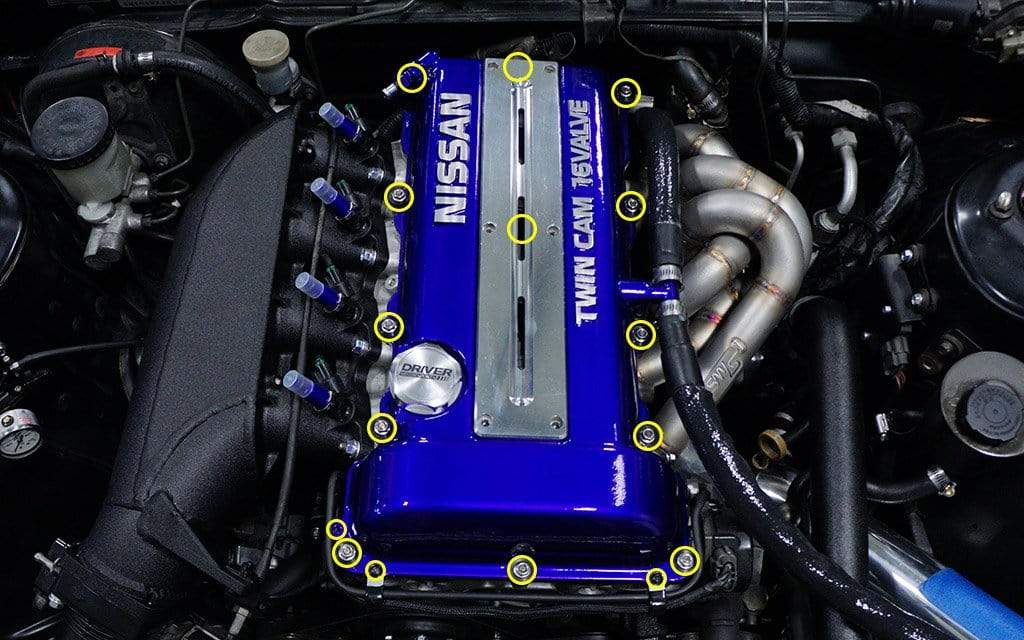 SICKSPEED 24K Gold Plated Aluminum Spark Plug Valve Cover – For SR20DET SR20 – 240SX