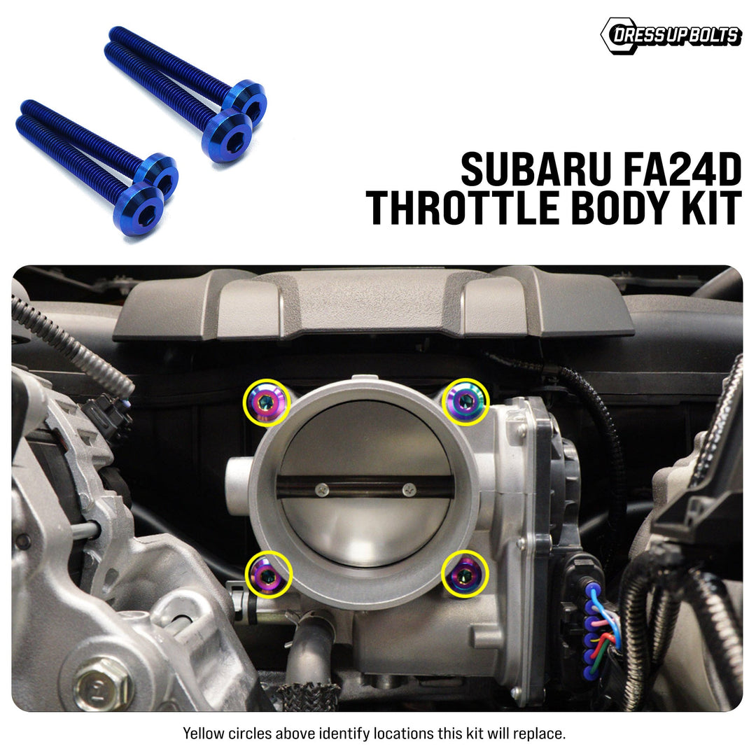 Titanium Hardware Throttle Body Kit - Subaru FA24D Engine