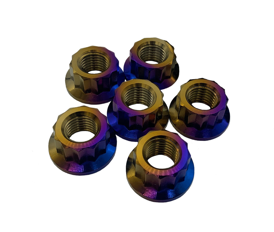 JDC Titanium Hood Bracket Replacement Nuts | Nissan R35 GT-R
