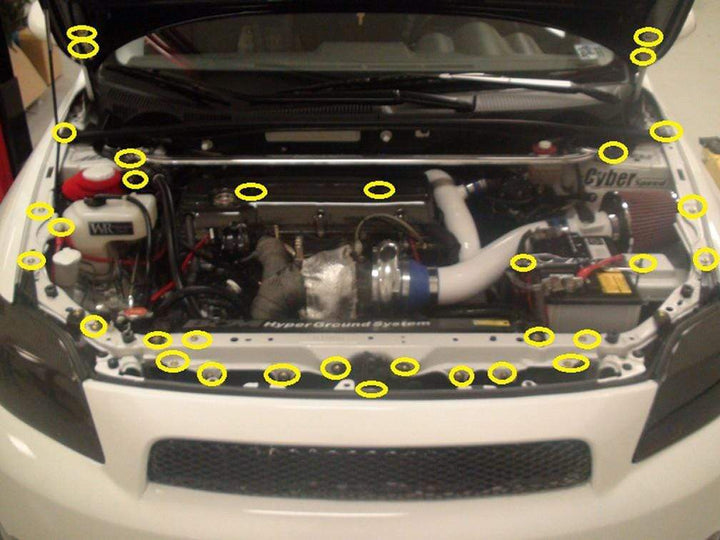 Scion tC (2005-2010) Titanium Engine Bay Kit