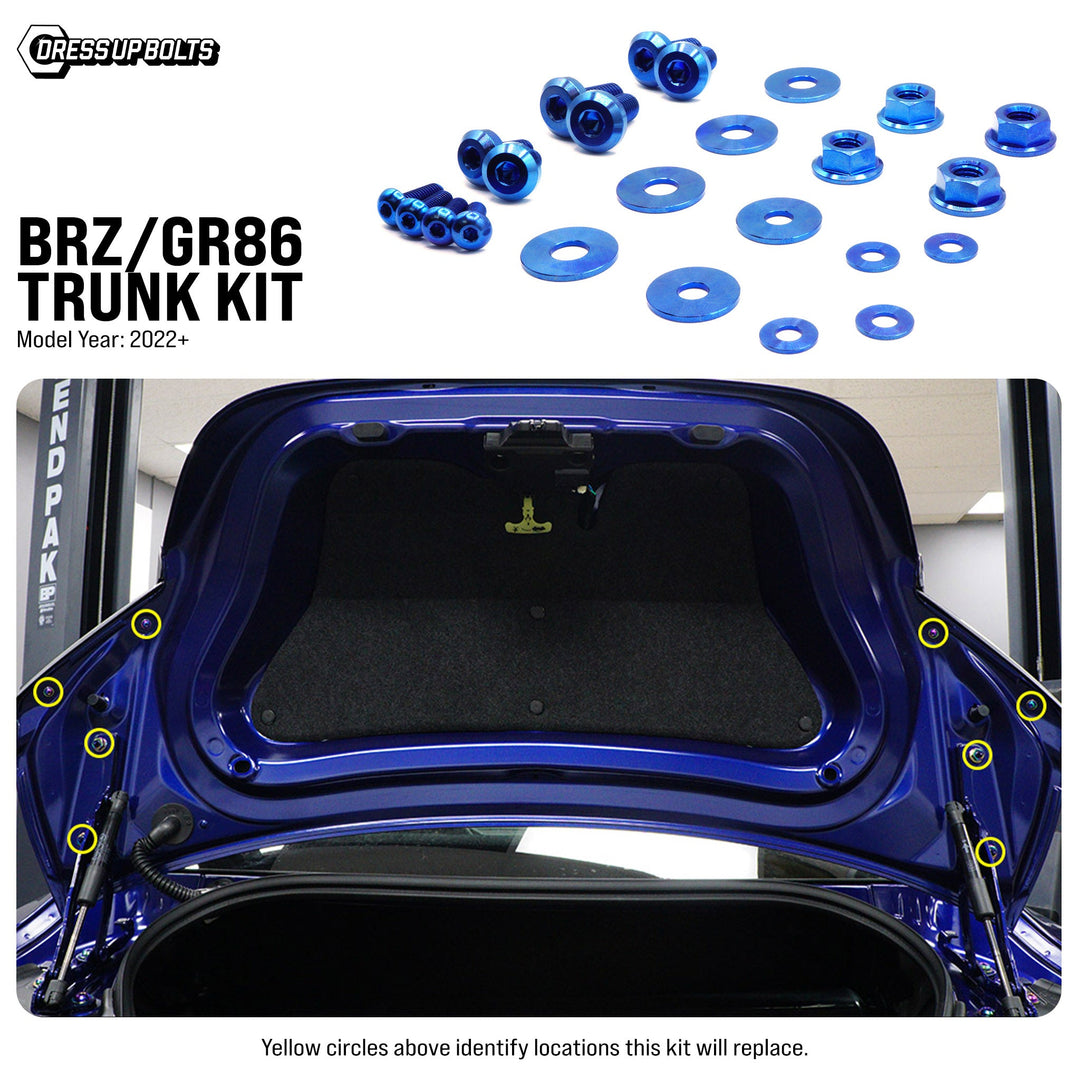 Titanium Hardware Trunk Kit - Toyota GR86/Subaru BRZ (2022+)