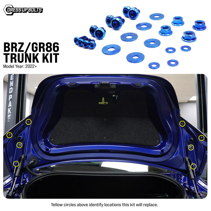 Titanium Hardware Trunk Kit - Toyota GR86/Subaru BRZ (2022+)