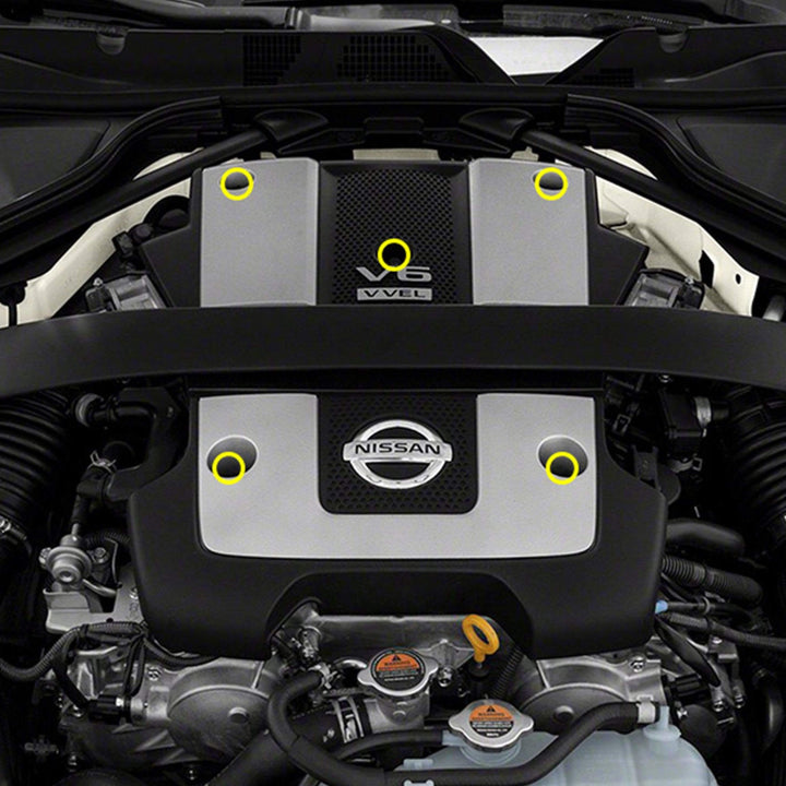 Titanium Hardware Engine Cover Kit - VQ37VHR Engine