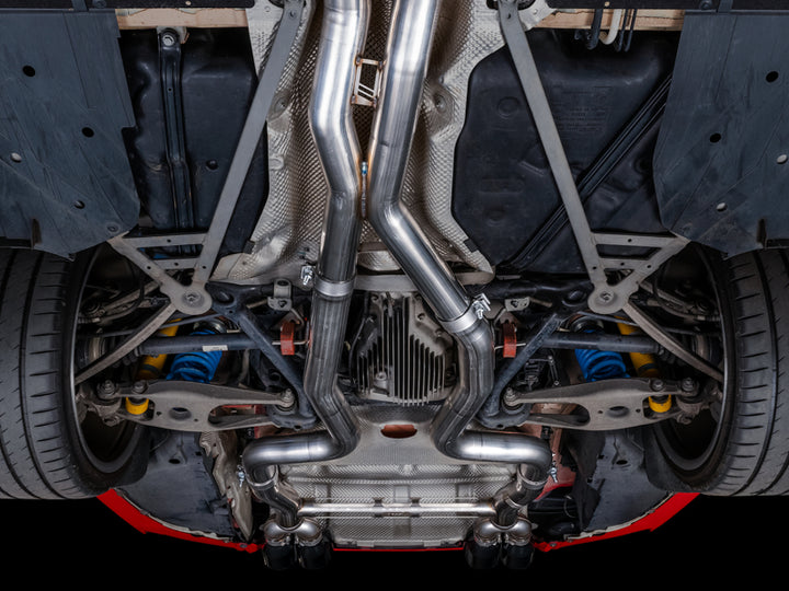 AWE Tuning BMW F8X M3/M4 Track Edition Catback Exhaust - Chrome Silver Tips