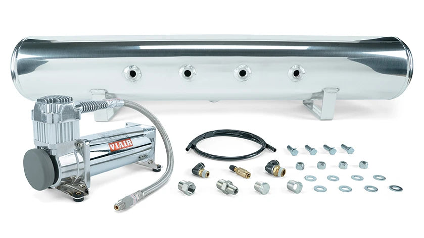 Air Lift Performance 5 Gallon Polished Tank + Viair 444C Chrome Compressor Kit - 27804