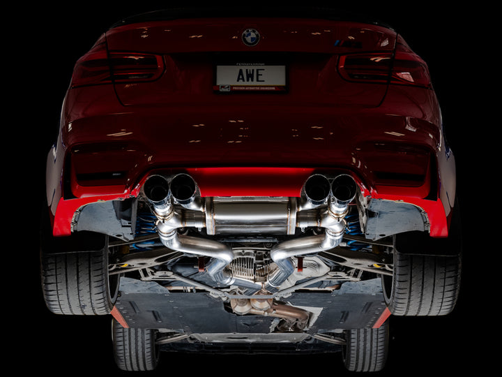 AWE Tuning BMW F8X M3/M4 SwitchPath Catback Exhaust - Diamond Black Tips