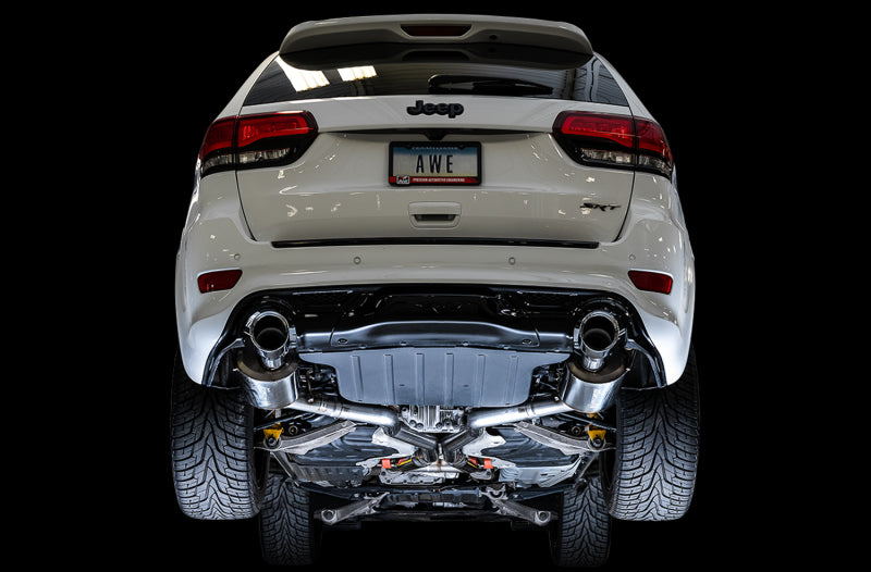 AWE Tuning 2020 Jeep Grand Cherokee SRT Track Edition Exhaust - Chrome Silver Tips