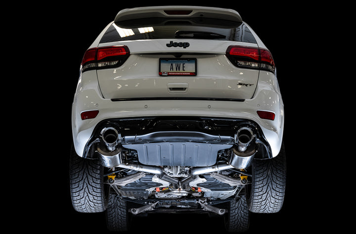 AWE Tuning 2020 Jeep Grand Cherokee SRT Track Edition Exhaust - Chrome Silver Tips