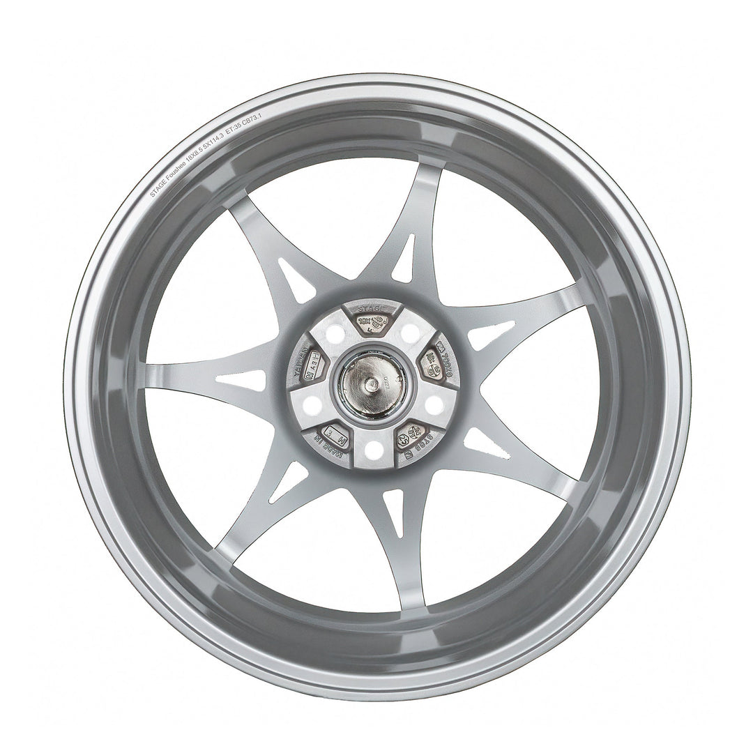 Foushee 18x9.5 +38mm 5x120 CB: 74.1 Color: Liquid Silver