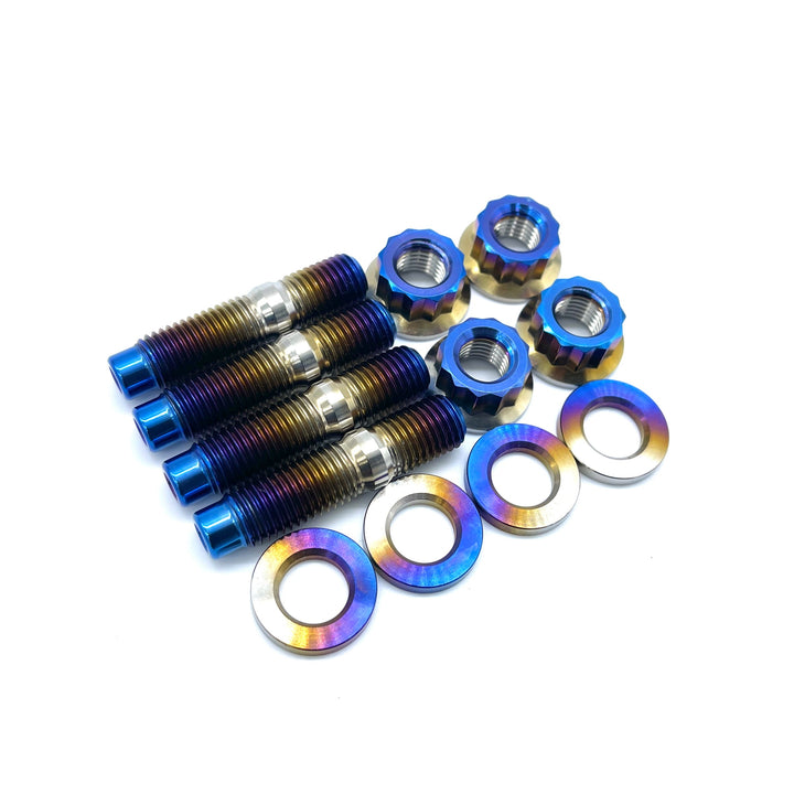 JDC Titanium Turbo to Manifold Stud Kit | Mitsubishi Evo 4-10/Universal