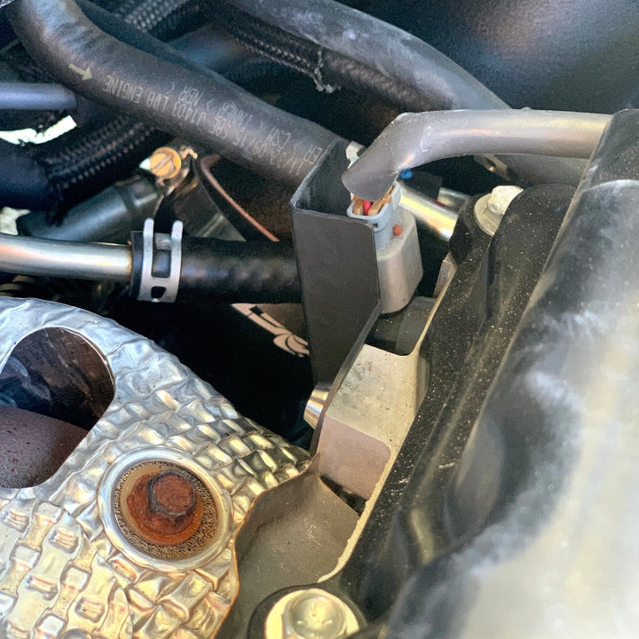 JDC Aluminum Cam Position Sensor Heat Shield | Mitsubishi Evo X