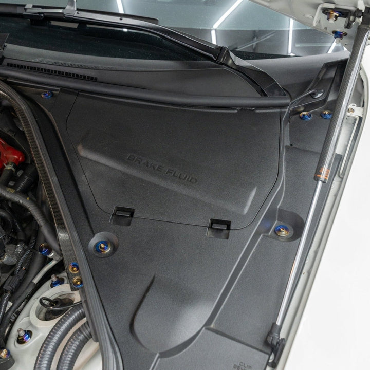 JDC Titanium Battery & Brake Reservoir Panel Plastic Rivet Replacement Kit | Nissan R35 GT-R