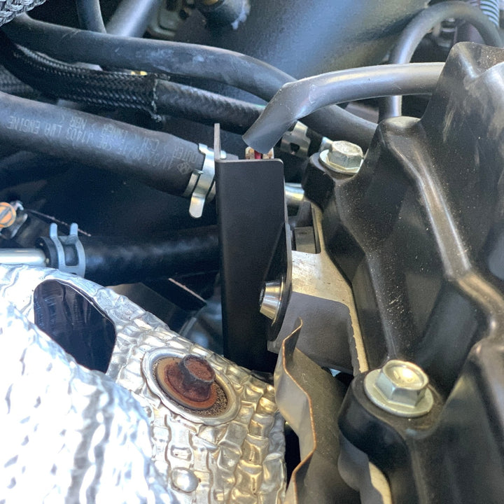 JDC Titanium Cam Position Sensor Heat Shield | Mitsubishi Evo X