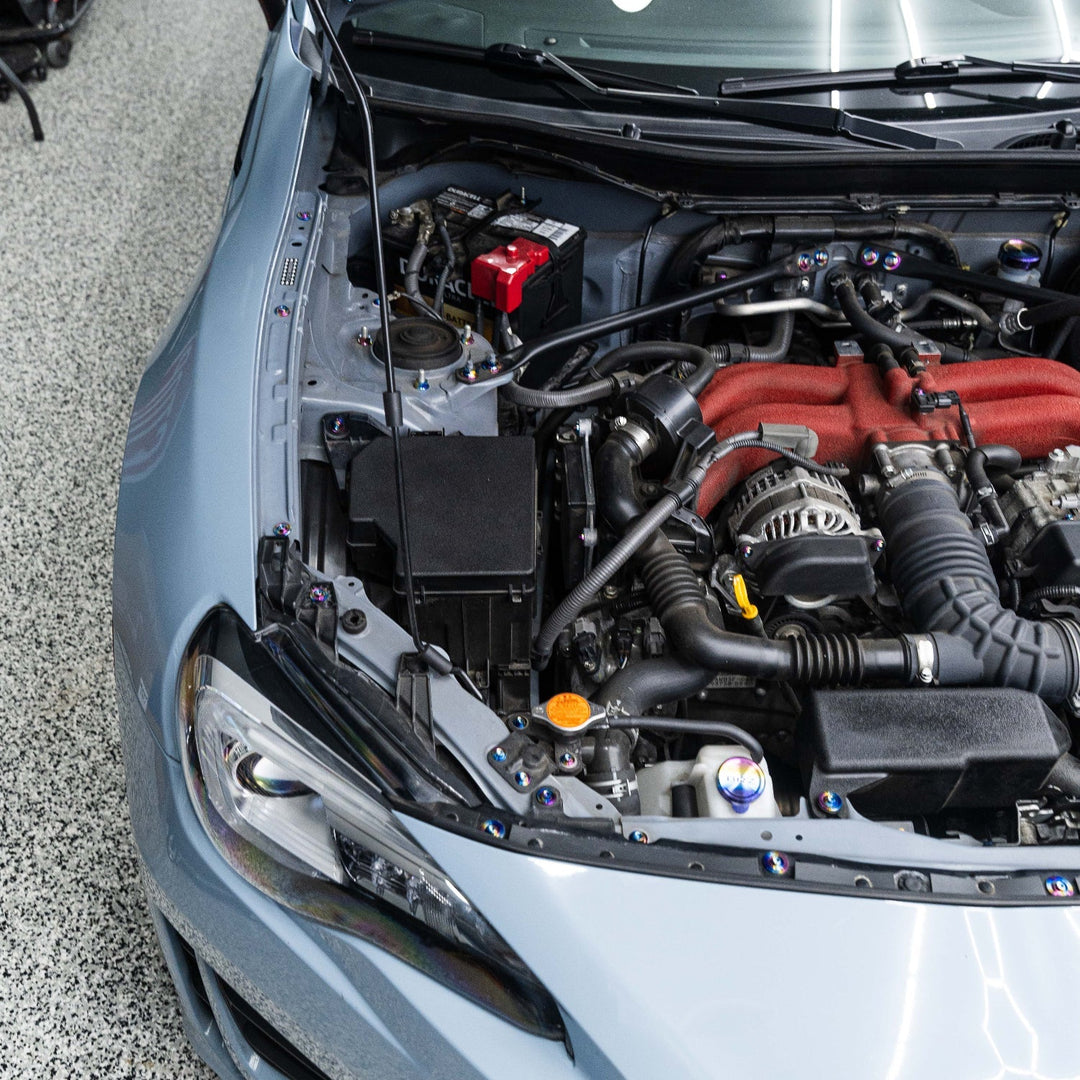 JDC Titanium Engine Bay Dress-Up Hardware Kit | 2013-2021 FRS/BRZ/86