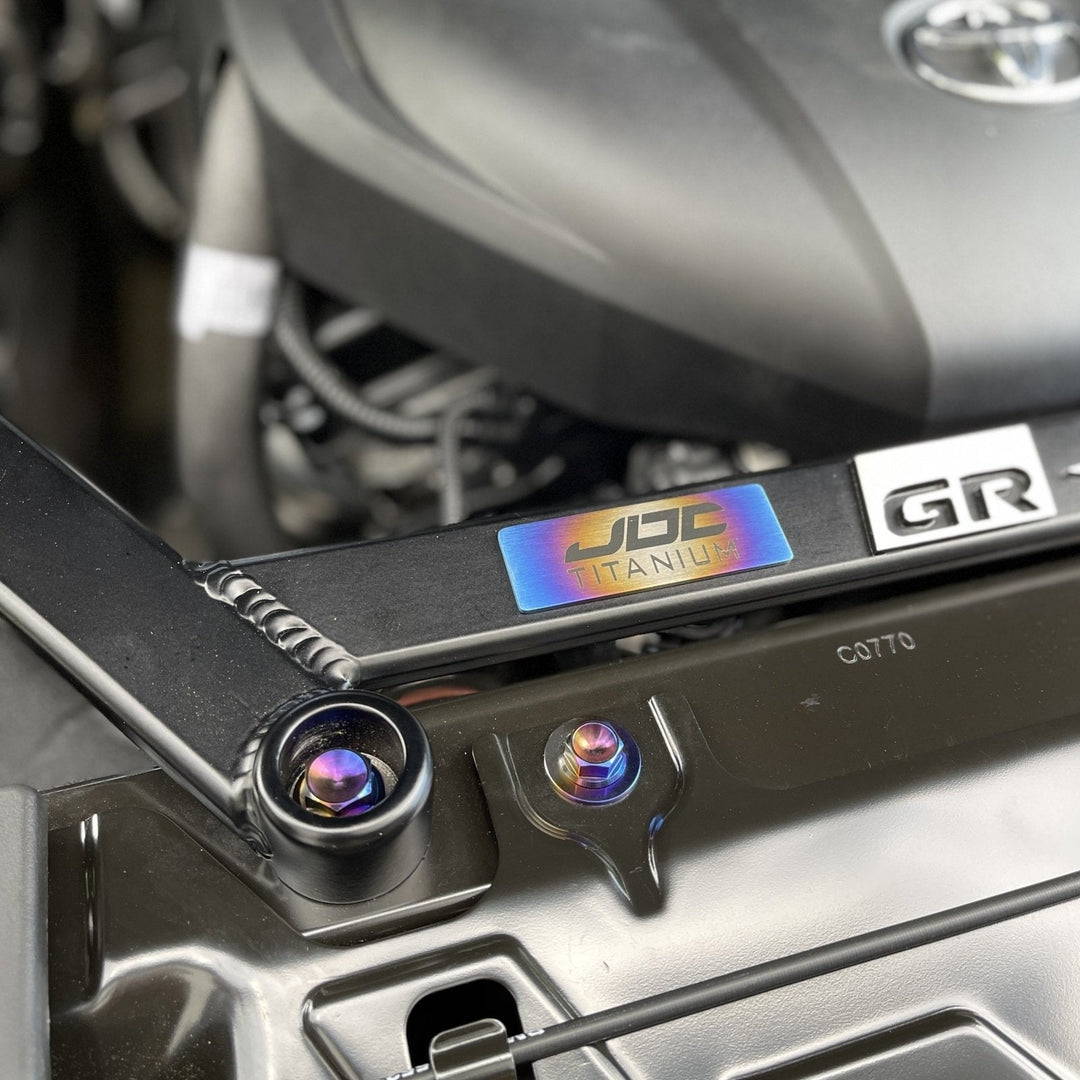 JDC Titanium Engine Bay Dress-Up Hardware Kit | A90 Toyota Supra